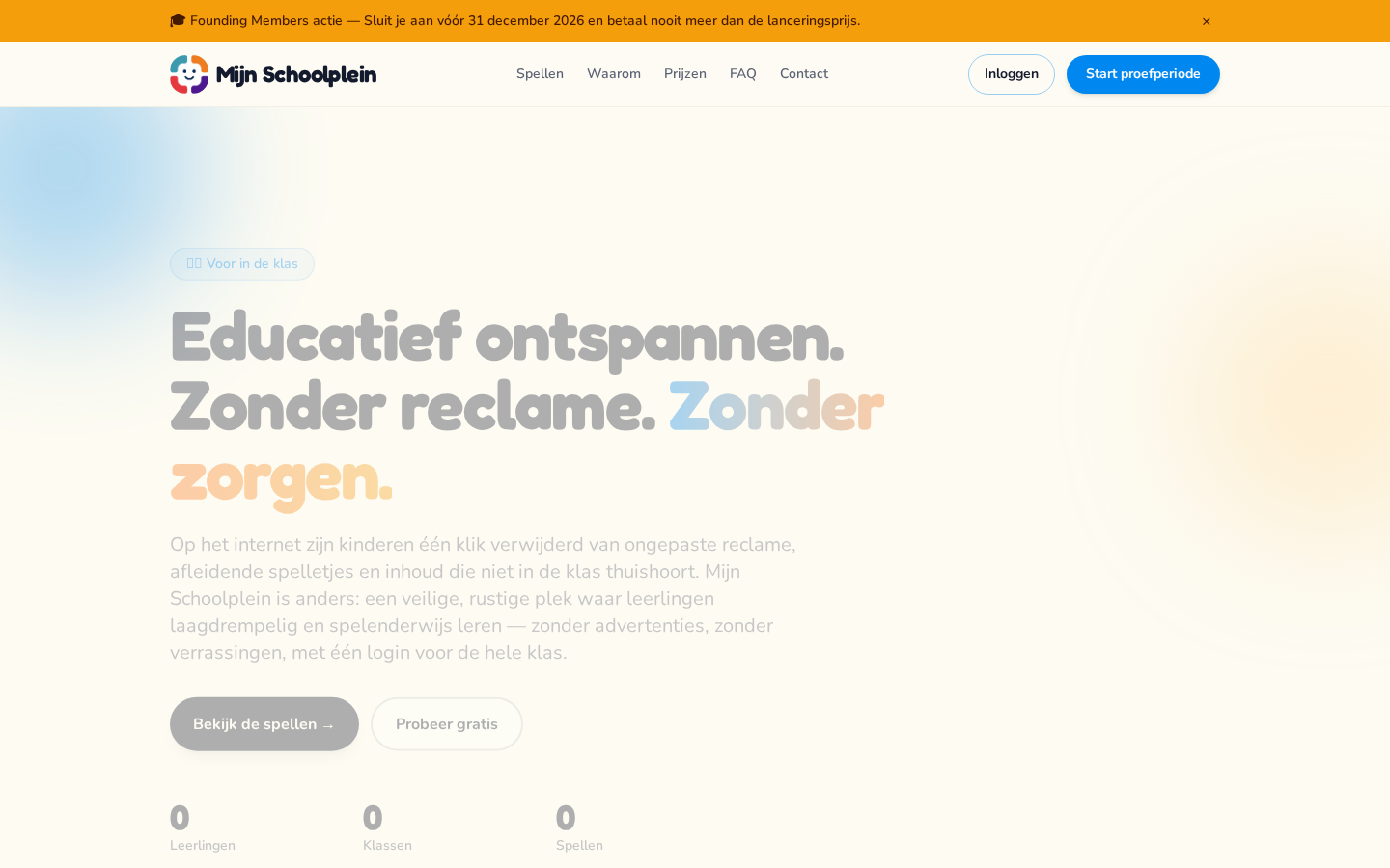Website van Mijn Schoolplein